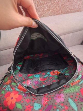 Mochila juvenil estampada
