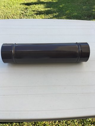Tubo stufa smaltato marrone