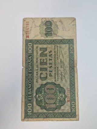 BILLETE 100 PESETAS 1936