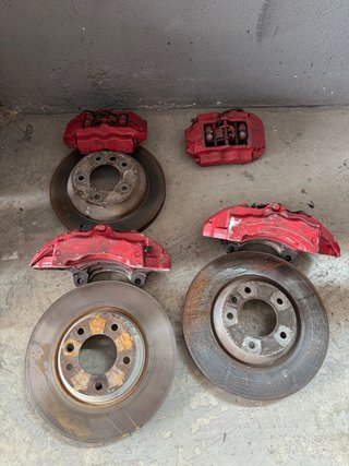 Frenada Porsche Cayenne Completa Roja