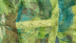 Conjunto de dos piezas verde y azul