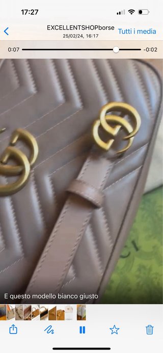 Borsa Gucci GG Marmont mini matelassé pelle