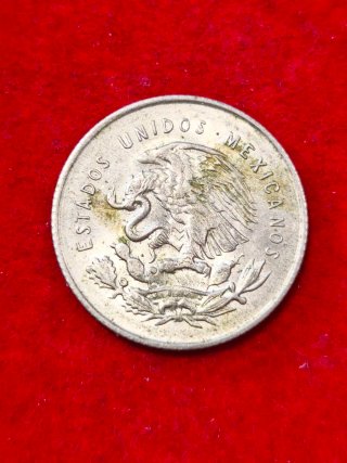 25 Centavos México 1953 Plata .800 Balancin