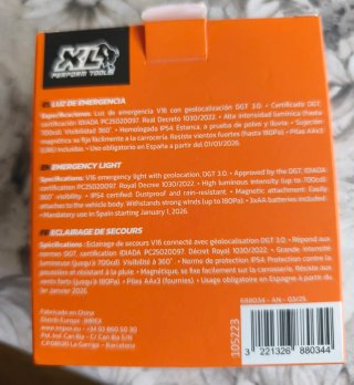 Luz Emergencia V16 DGT Homologada