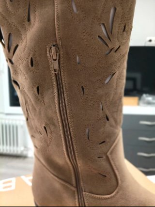 Botas camperas beige/marrón