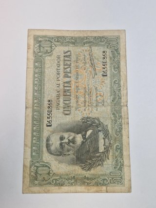 BILLETE 50 PESETAS 1940
