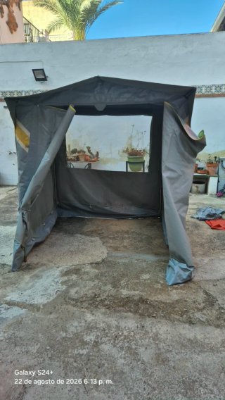 Tienda Cocina Camping Gris