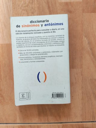 Diccionario de sinónimos y antónimos