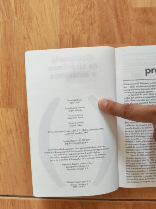 Diccionario de sinónimos y antónimos