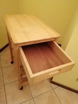 Carrellino cucina multiuso in legno