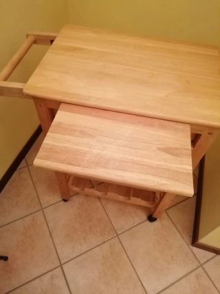 Carrellino cucina multiuso in legno