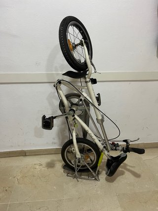 Bicicleta plegable B'Fold 14 Blanca