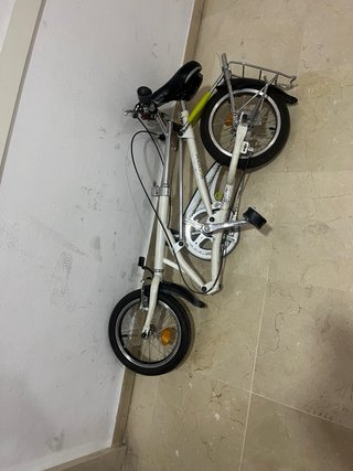 Bicicleta plegable B'Fold 14 Blanca