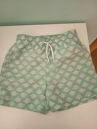 Bañador estampado floral verde