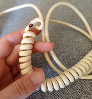 Ericofon Ericsson Cobra telefono vintage Crema