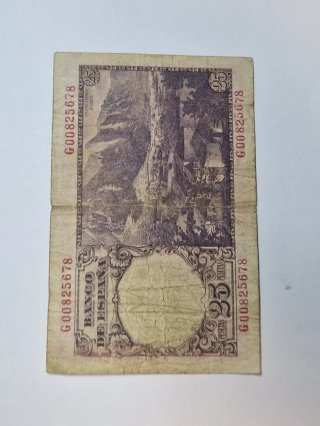 BILLETE 25 PESETAS 1946