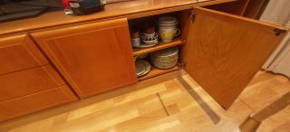 Salón completo mesa y sillas roble claro
