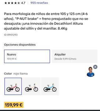 Bicicleta Btwin +patinete