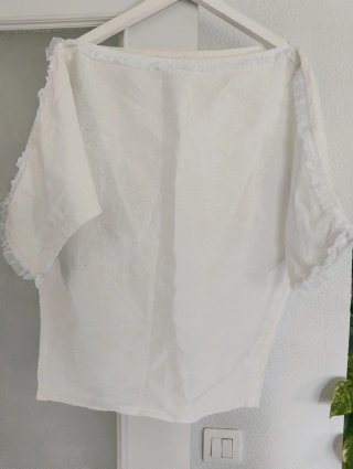 Blusa Rociera Blanca Talla Única