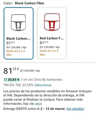 Cubierta Embellecedora Hyundai Kona Carbono