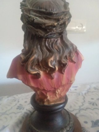 Busto Ece Homo Dorado y Morado