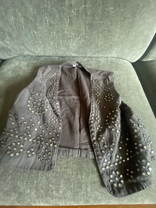 Chaleco bordado talla única