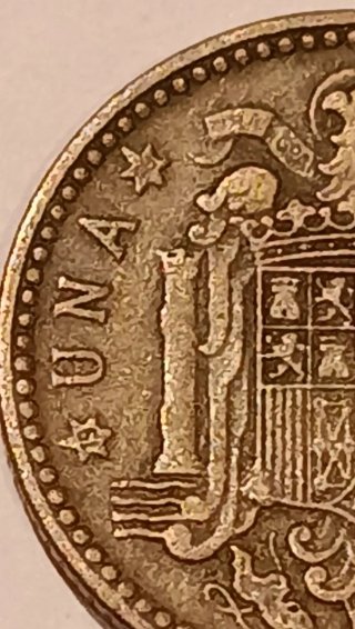 Moneda 1 Peseta 1947 Franco