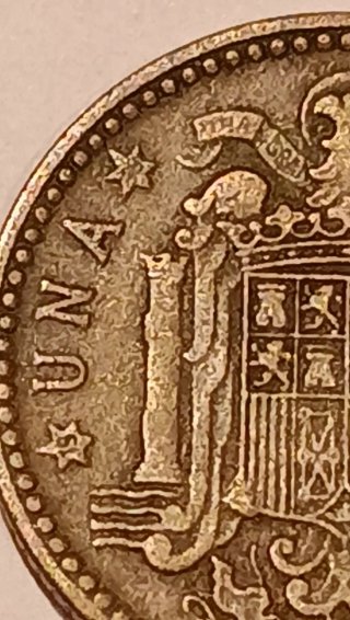 Moneda 1 Peseta 1947 Franco