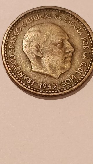 Moneda 1 Peseta 1947 Franco