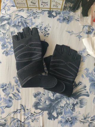 Guantes Gimnasio Muñeca Negro