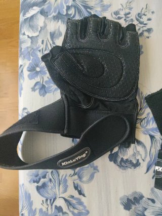 Guantes Gimnasio Muñeca Negro