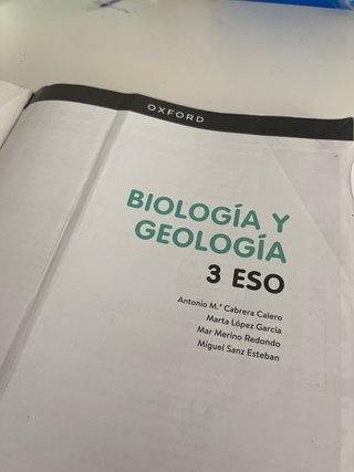 Biología y Geología 3º ESO. Libro del estudiante