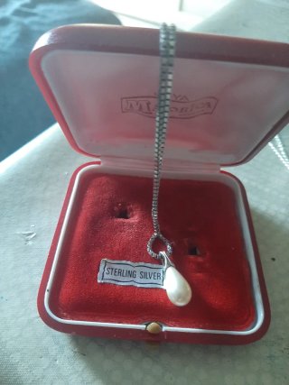 Collar Majorica Perla Blanca Plata