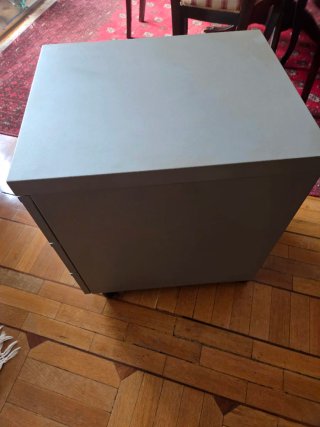Cajonera metálica gris 3 cajones