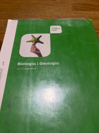 Biologia i geologia, 1 Batxillerat
