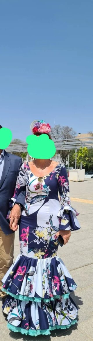 Traje de flamenca estampado floral
