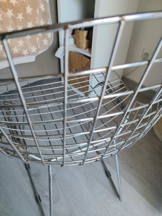 Silla Bertoia Vintage Metal Plateada 38€ cada una.