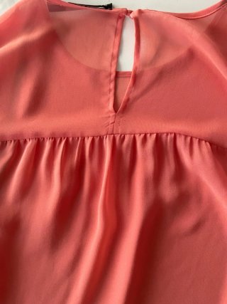 Blusa Zara Coral Talla M
