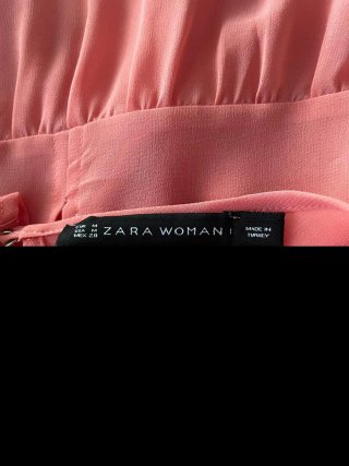 Blusa Zara Coral Talla M