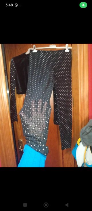 Conjunto Top y Pantalón de diamante