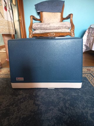 Máquina de coser Alfa verde