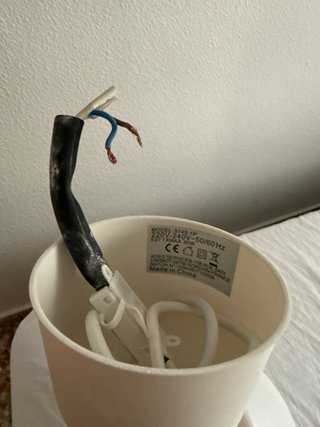 Lámpara colgante blanca