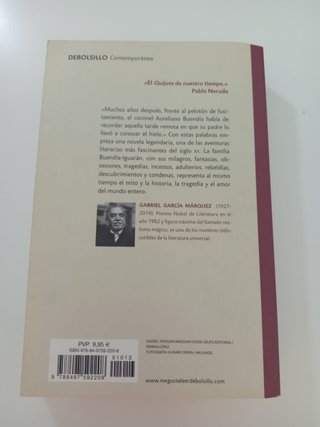 Libro Cien años de Soledad