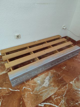 Sofá marroquí tela y metal