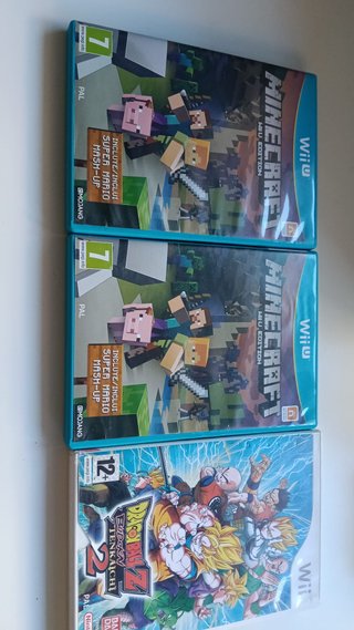 Minecraft Wii U x2 + Dragon Ball Z Budokai 2