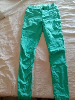 Pantalón técnico escalada color TURQUESA Talla XS