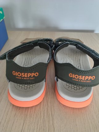Sandalias Gioseppo niño verde y naranja
