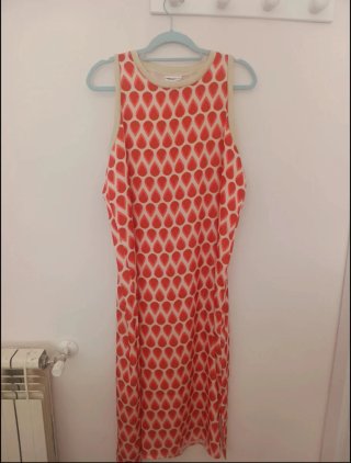 Vestido largo estampado verano
