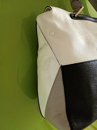 Bolso Furla Artesia Tricolor Negro/Gris/Blanco