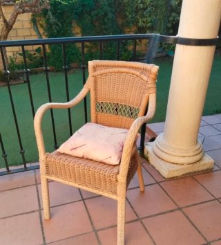 Sillón de Ratán Beige